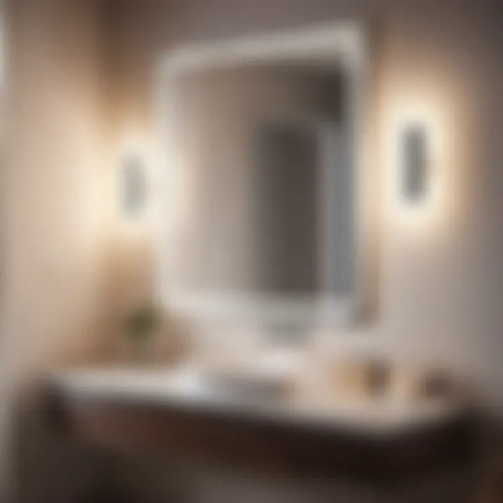 Minimalist Chrome Vanity Light