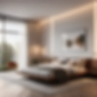 Simplicity Defined Minimalist bedroom with clean lines and uncluttered space