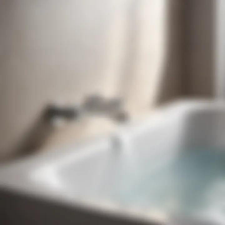 Minimalist Design Bathtub Filler with Water Flow