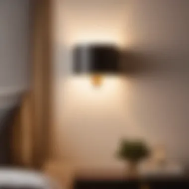 Soft Illumination Minimalist dimmable wall sconces casting soft glow