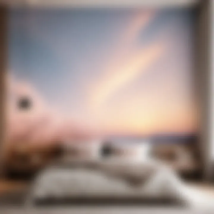 Minimalist Elegance Wallpaper in Bedroom