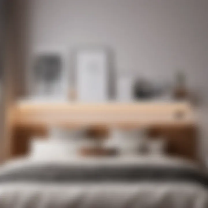 Minimalist Bedroom with Functional Shelf Organizer