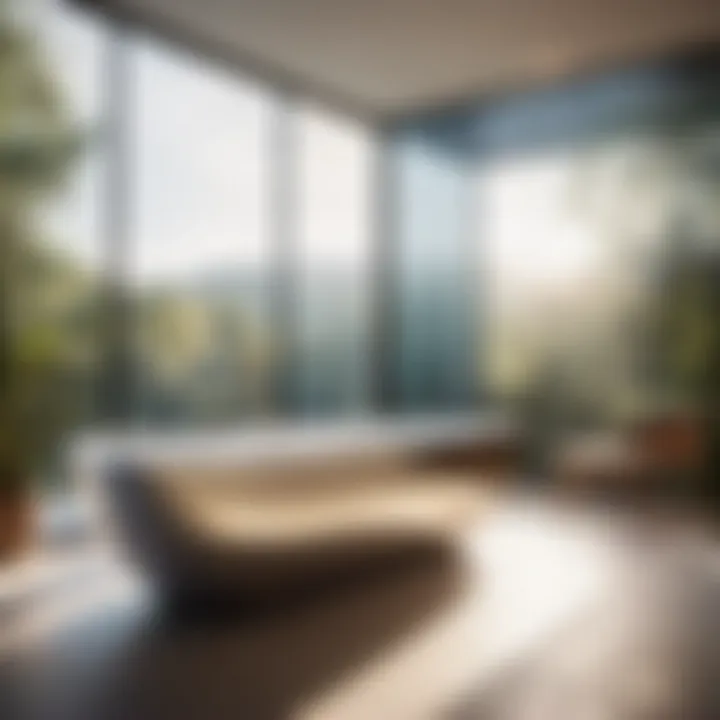 Sleek and Modern Glass-Enclosed Bathtub Aesthetic Minimalist Glass-Enclosed Bathtub Design