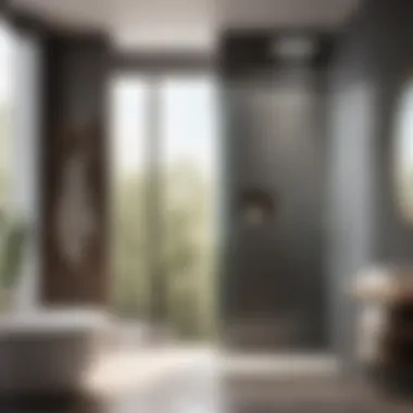 Simplicity in Glass Design Minimalist glass shower enclosure in small bathroom