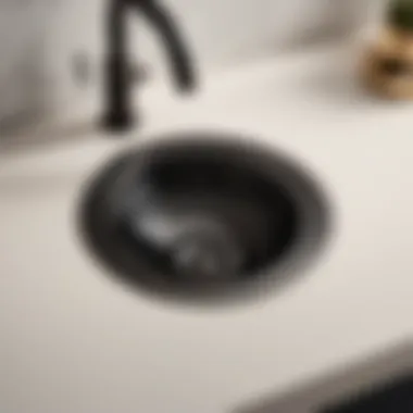 Sleek Matte Black Pop-Up Drain with Overflow Feature Minimalist Matte Black Pop-Up Drain with Overflow