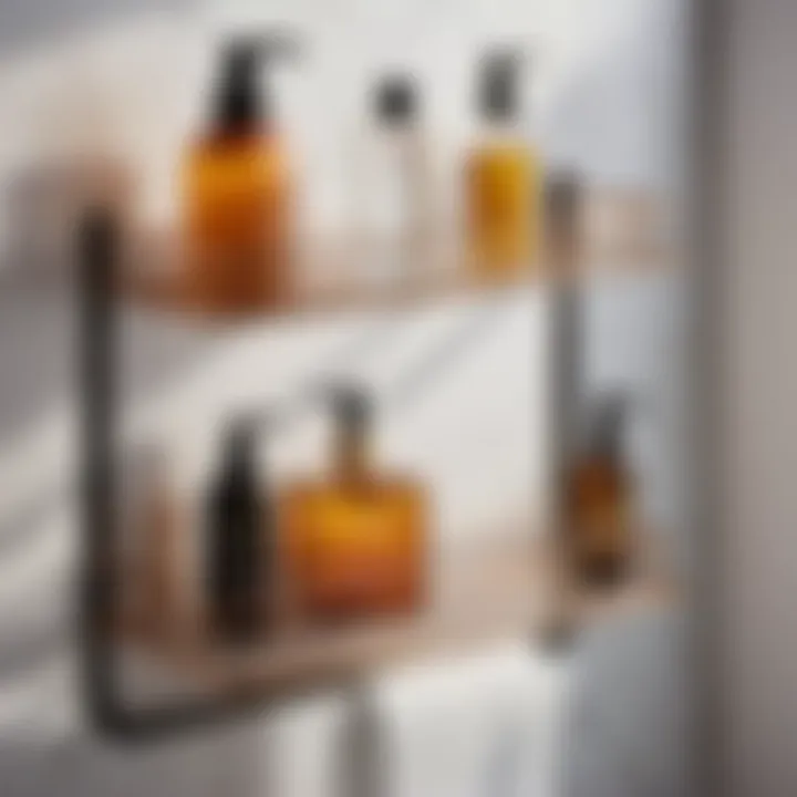 Minimalist Metal Bathroom Shelf Stand