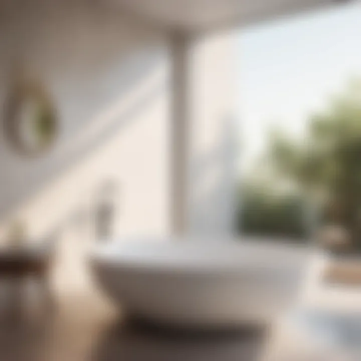 Minimalist photography of bathroom interiors