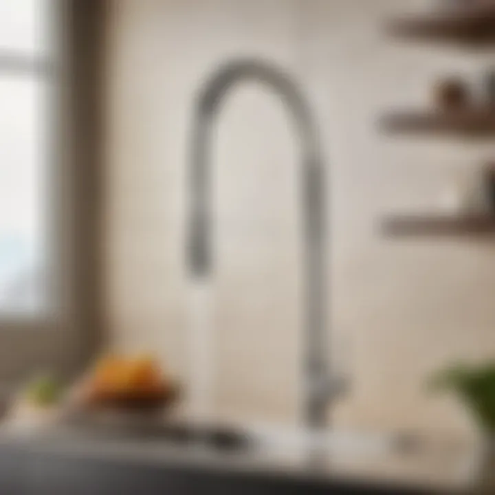 Minimalist Pull-Down Kitchen Faucet