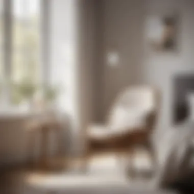 Minimalist Scandinavian Chair in Bedroom
