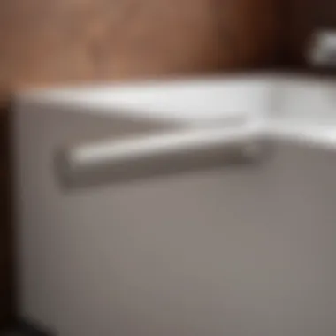 Sleek Minimalist Grab Bar Design Minimalist grab bar for seamless integration