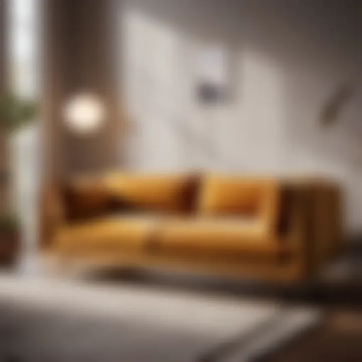 Sleek Sophistication: Small Sofa Design Minimalist small sofa design