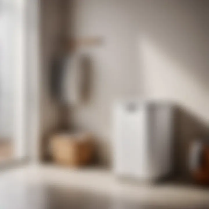 Minimalist Square Laundry Hamper in Modern Setting