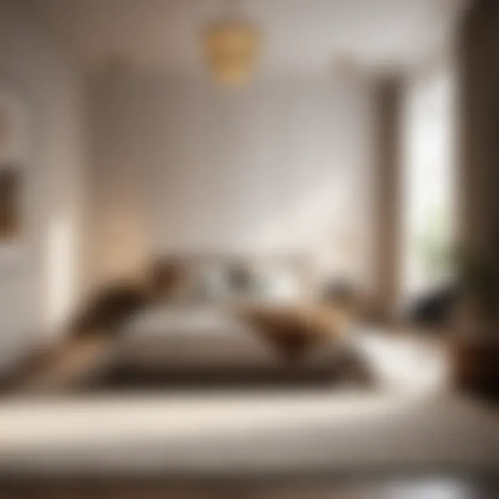 Minimalist Style Bedroom with Chic Berber Carpet