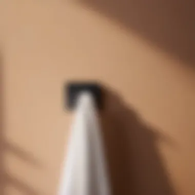 Sleek and Functional Towel Hook Minimalist Towel Hook Installation