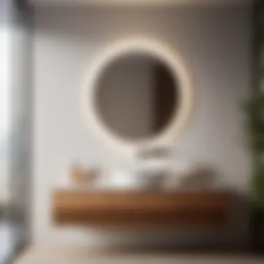 Sleek Simplicity: Thin Bathroom Sink Vanity in Wood Minimalist Wooden Thin Bathroom Sink Vanity