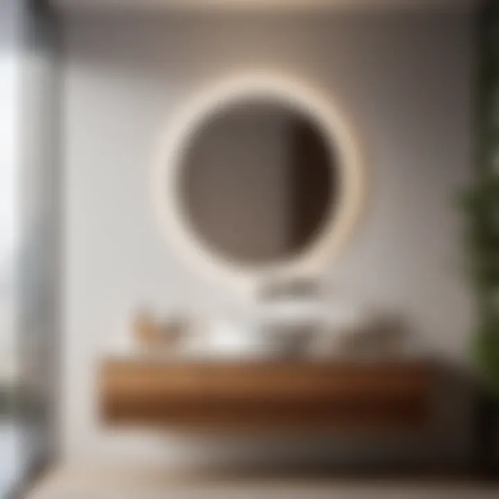 Sleek Simplicity: Thin Bathroom Sink Vanity in Wood Minimalist Wooden Thin Bathroom Sink Vanity