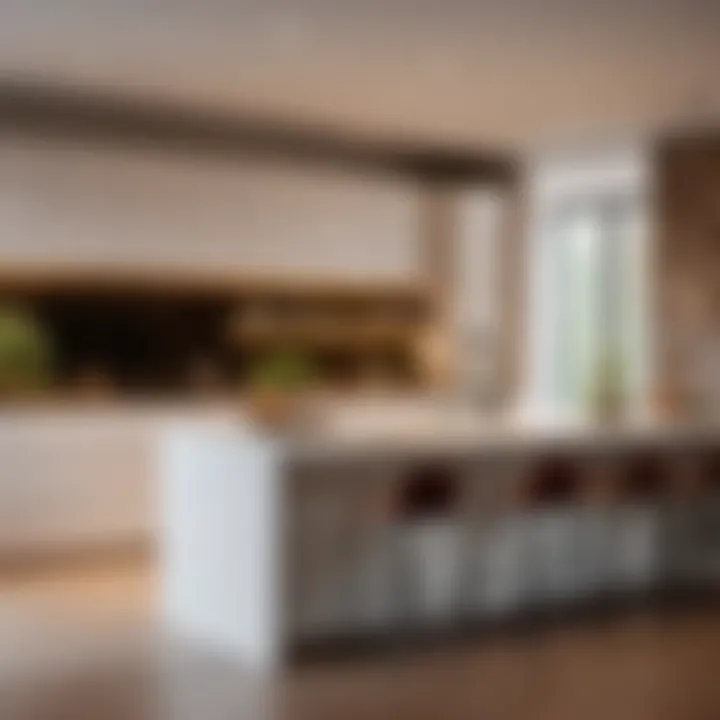 Sleek Kitchen Design for Basement Apartment Modern basement apartment kitchen interior