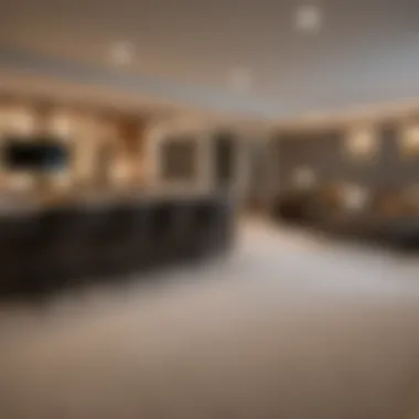 Sleek and Stylish Basement Renovation Modern Basement Finish