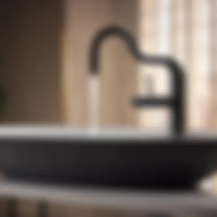 Innovative Touchless Modern Bath Faucet in Matte Black