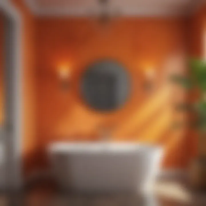 A tranquil bathroom space showcasing effective use of color psychology.