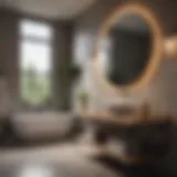 Contemporary Elegance in Bathroom Design Stylish modern bathroom featuring sleek fixtures and minimalistic design.