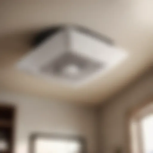 Modern bathroom exhaust fan replacement