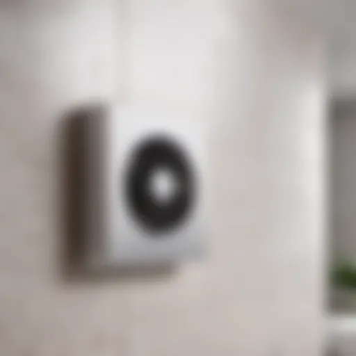 Modern Bathroom with Wall-Mounted Ventilation Fan