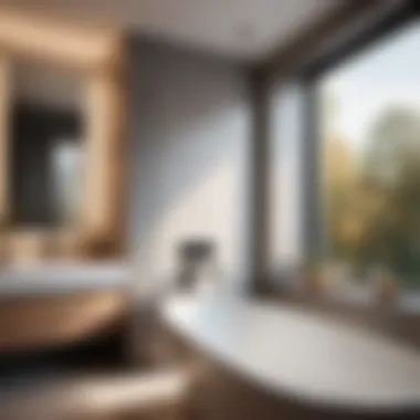 Sleek and Functional Bathroom Upgrade Modern Bathtub Lift System in Stylish Bathroom