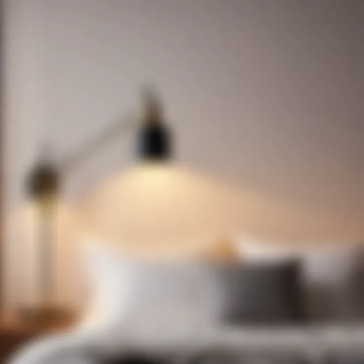 Modern Bedroom Decor with Sleek Swing Arm Wall Sconce