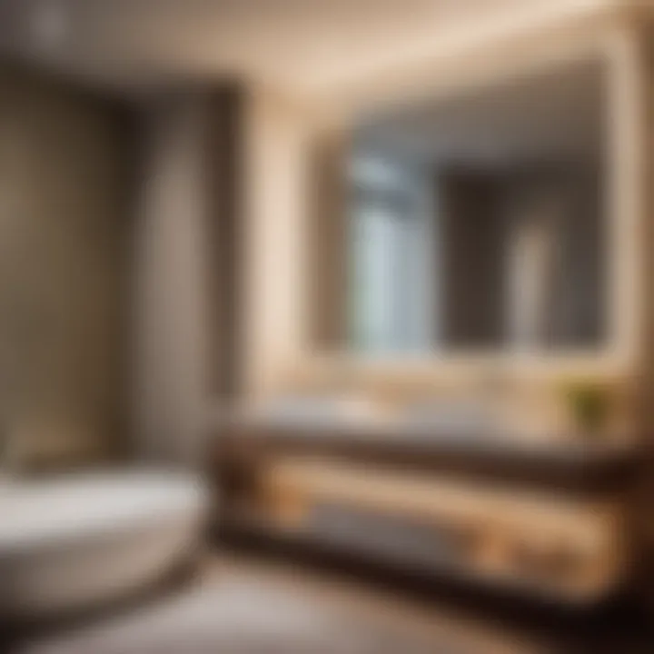 Modern Chic Modern Chic: Incorporating a 15-inch wide bathroom mirror into contemporary interiors