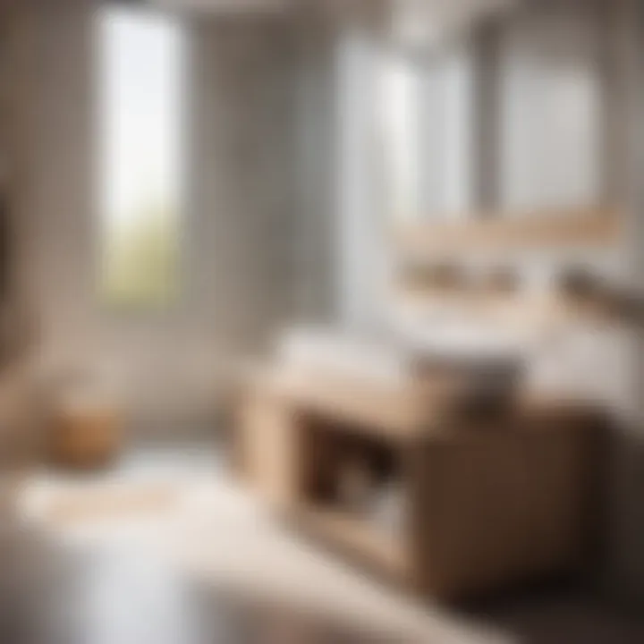 Modern Convenience Visualization Bathroom Litter Box Integration - Modern Convenience