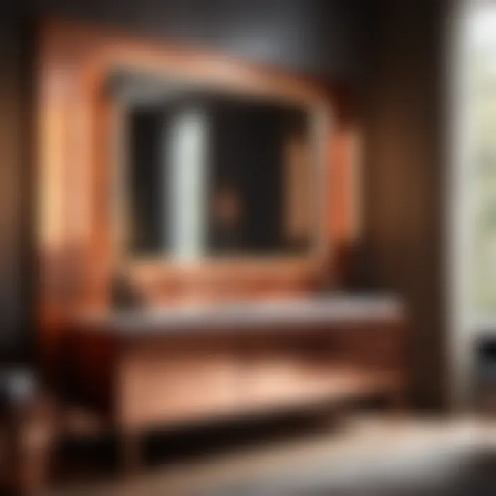 Contemporary Copper Vanity Style Modern Copper Vanity