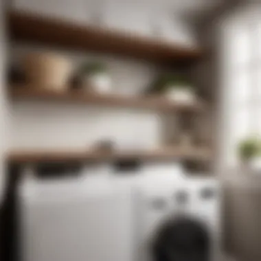 Elevating Laundry Room Functionality Corner Shelf Design for Laundry Room Optimization