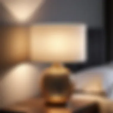 Sleek Functionality Modern dimmable bedside lamp with adjustable brightness