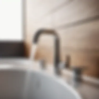 Minimalist Design with Dual Handles Modern minimalist dual handle faucet