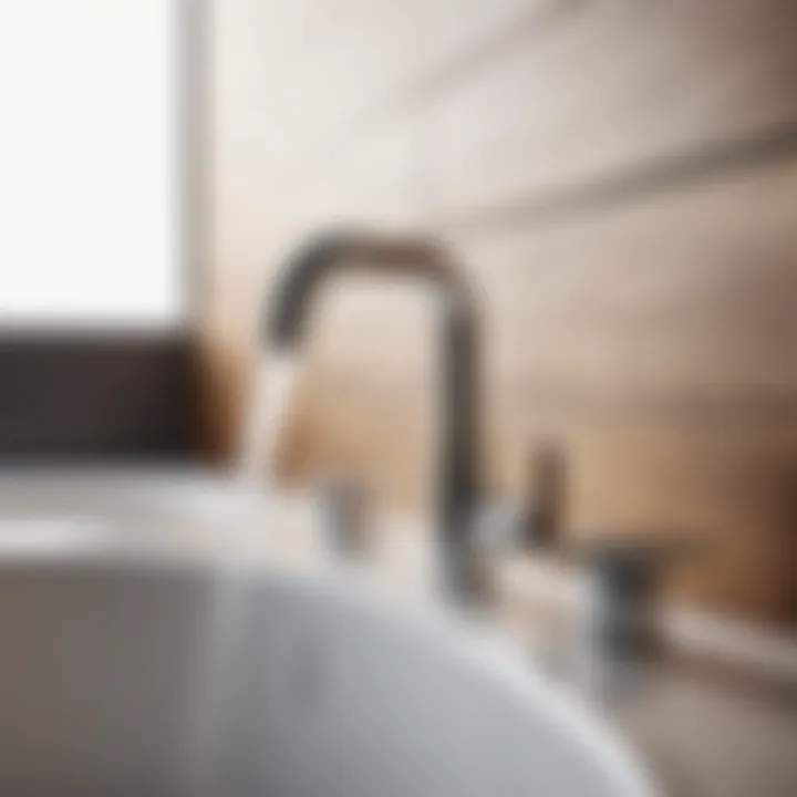 Minimalist Design with Dual Handles Modern minimalist dual handle faucet