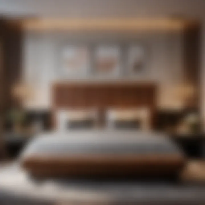 Modern bedroom design with dual nightstands