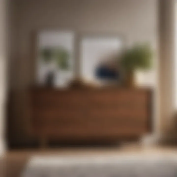 Modern Foundstone Dresser in Bedroom Setting