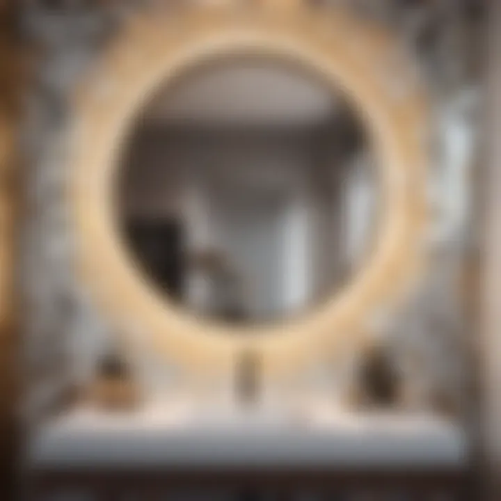 Modern geometric art decor for bathrooms