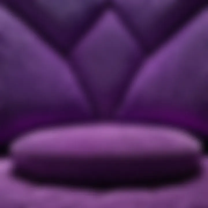 Modern Geometric Purple Chair Pad