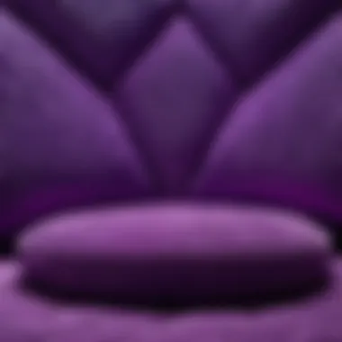 Chic Geometric Design Modern Geometric Purple Chair Pad