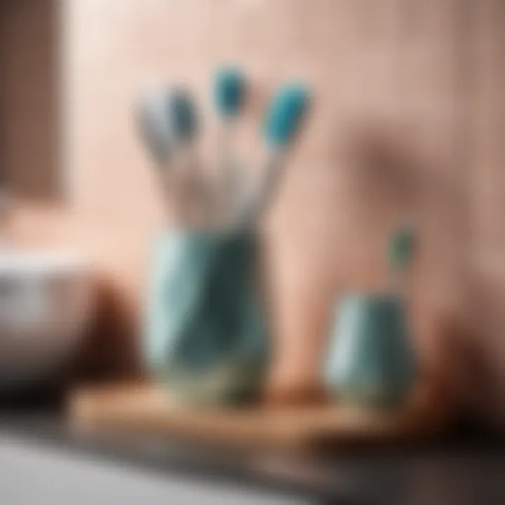 Modern Geometric Toothbrush Holder