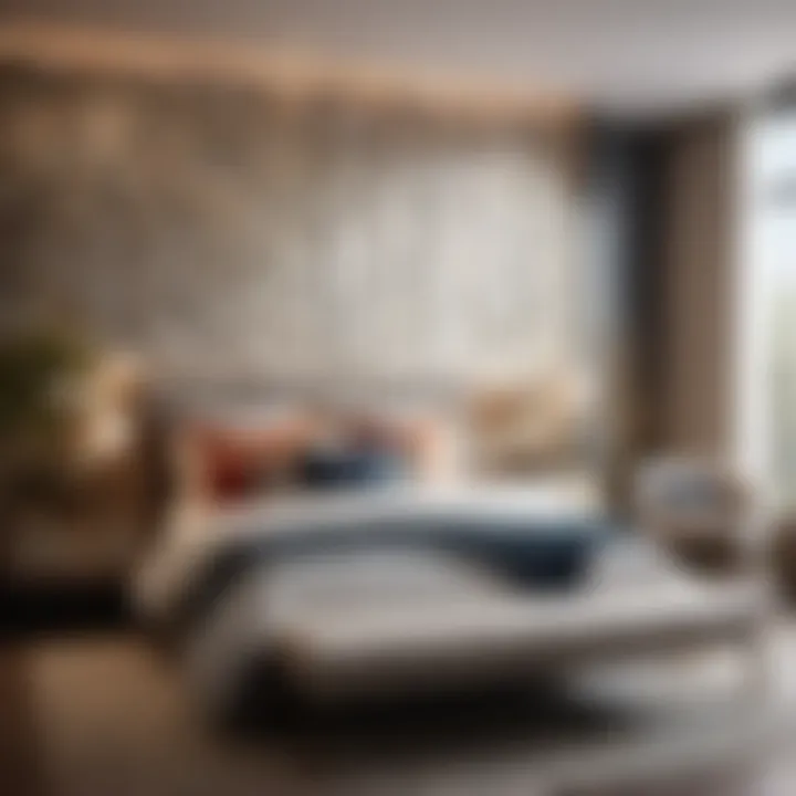 Modern Guest Bedroom with Geometric Patterns