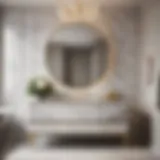 Elegant Italian Bathroom Vanity with Marble Countertop
