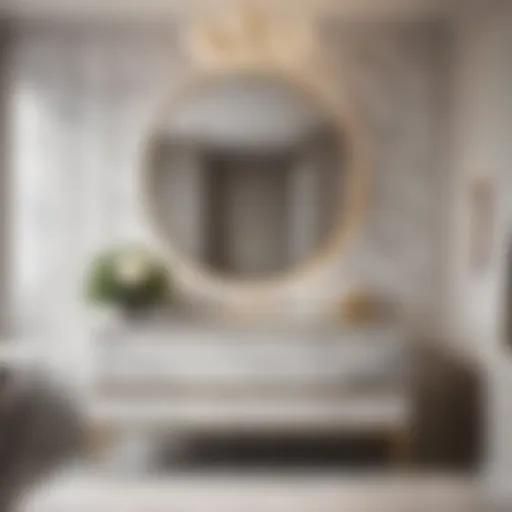 Elegant Italian Bathroom Vanity with Marble Countertop