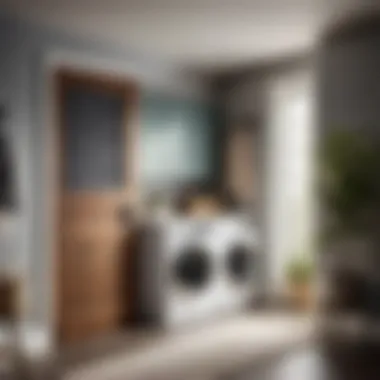 Chalkboard Design Element Modern Laundry Room Door with Chalkboard Surface