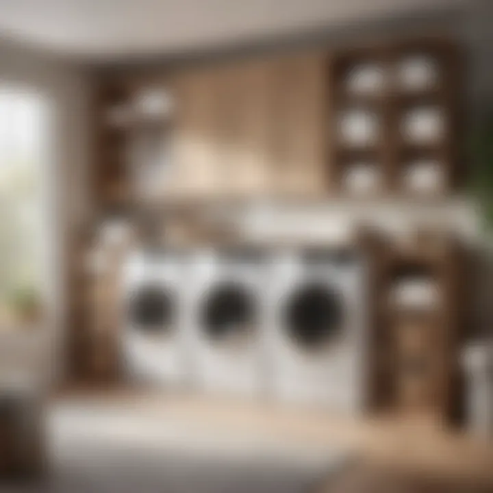 Modern laundry room organization