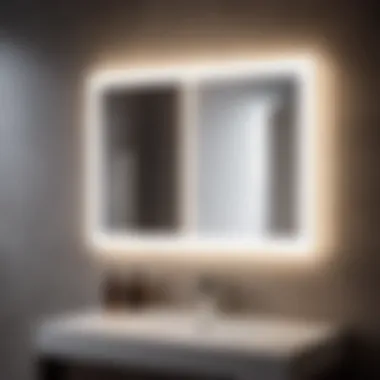 Modern LED Backlit Mirror for Compact Spaces