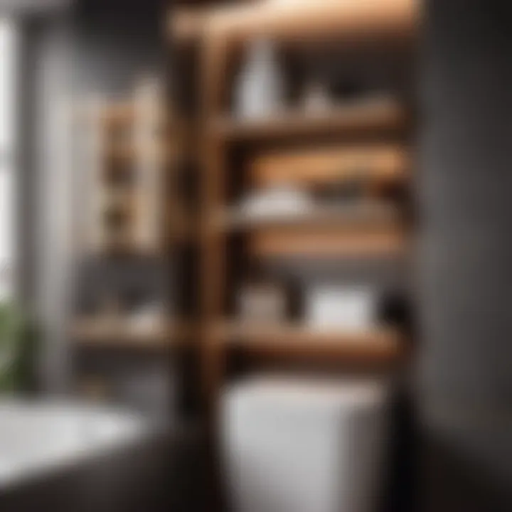 Sleek and Stylish Storage Solution Modern Minimalist Bathroom Wall Shelves Over Toilet