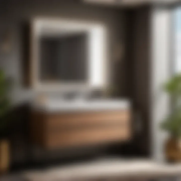 Sleek Sophistication: 40-Inch Vanity Modern Minimalist 40-Inch Vanity Design